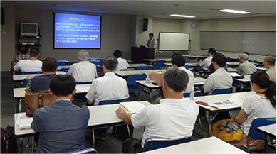 予防医療部長・生活習慣病研究センター長　宗像先生による講演　演題「過労死を防止する血圧管理の考え方」